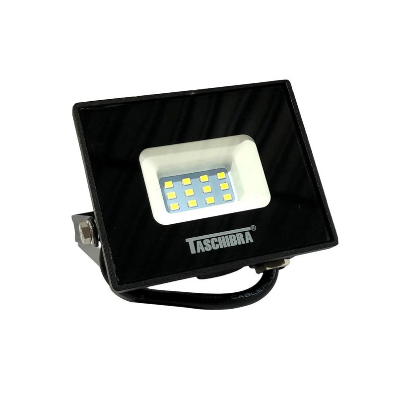 refletor led slim ip65 preto 10w