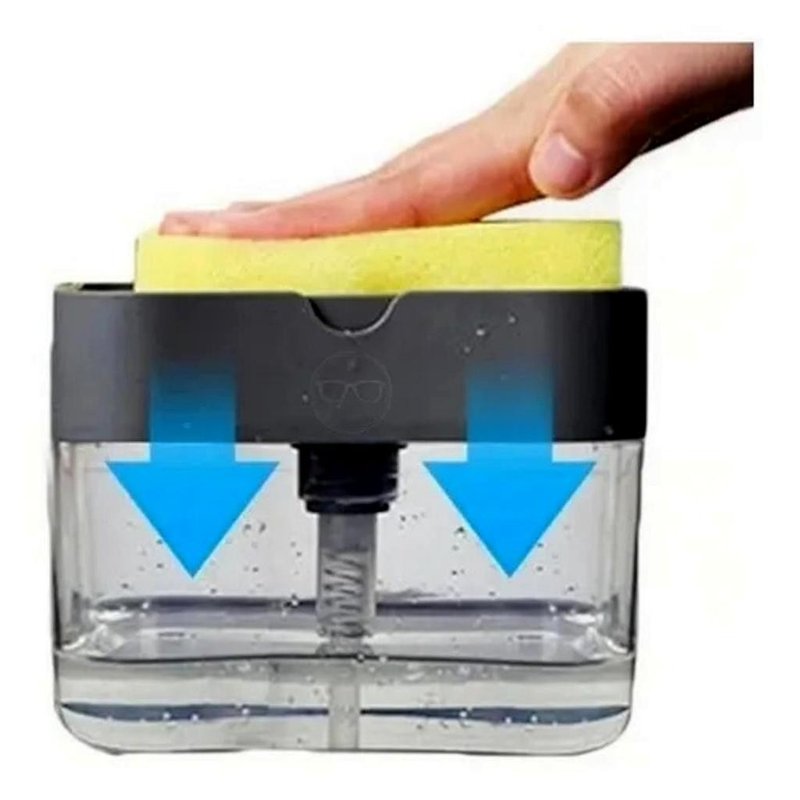 porta detergente de pressao com suporte para esponja