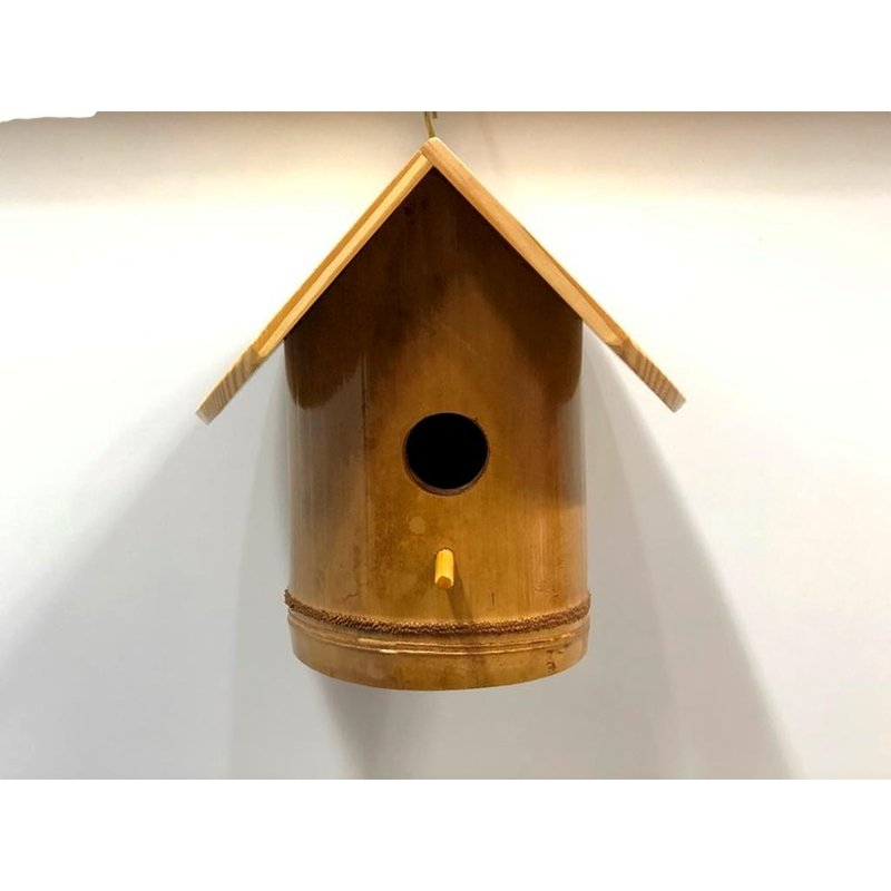 ninho casa de bambu gigante passaros canarios artesanato 2