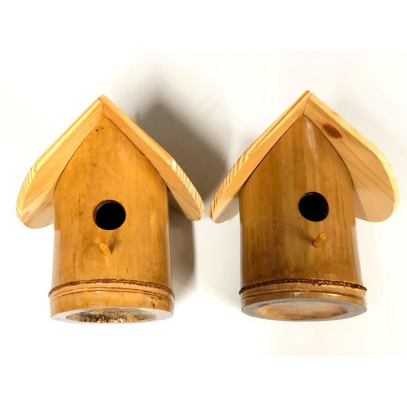 ninho casa de bambu gigante passaros canarios artesanato 4
