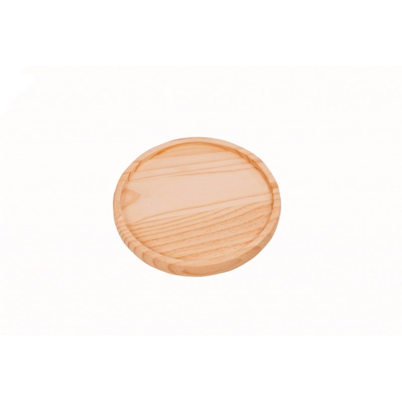 tabua de madeira redonda com rabaixe 25 x 2 5cm