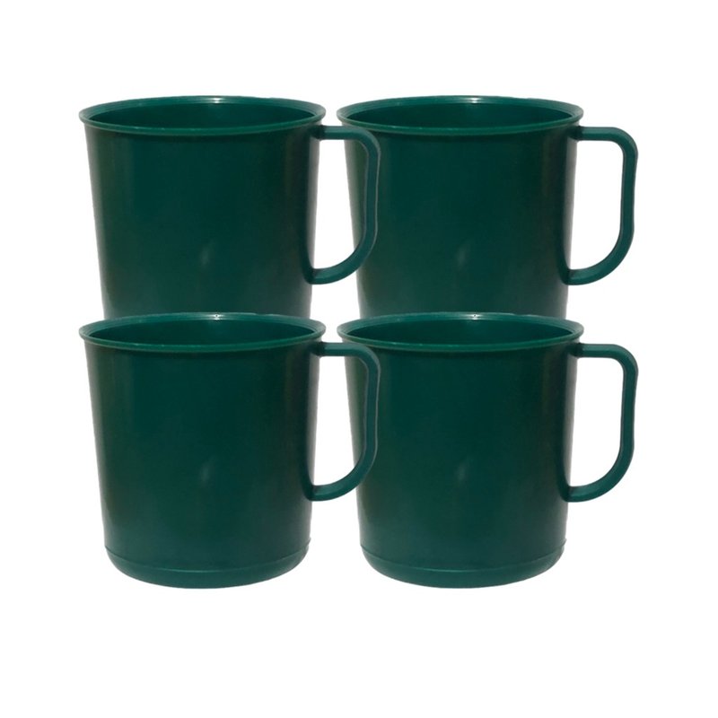 caneco militar 500ml 4un verde cristal