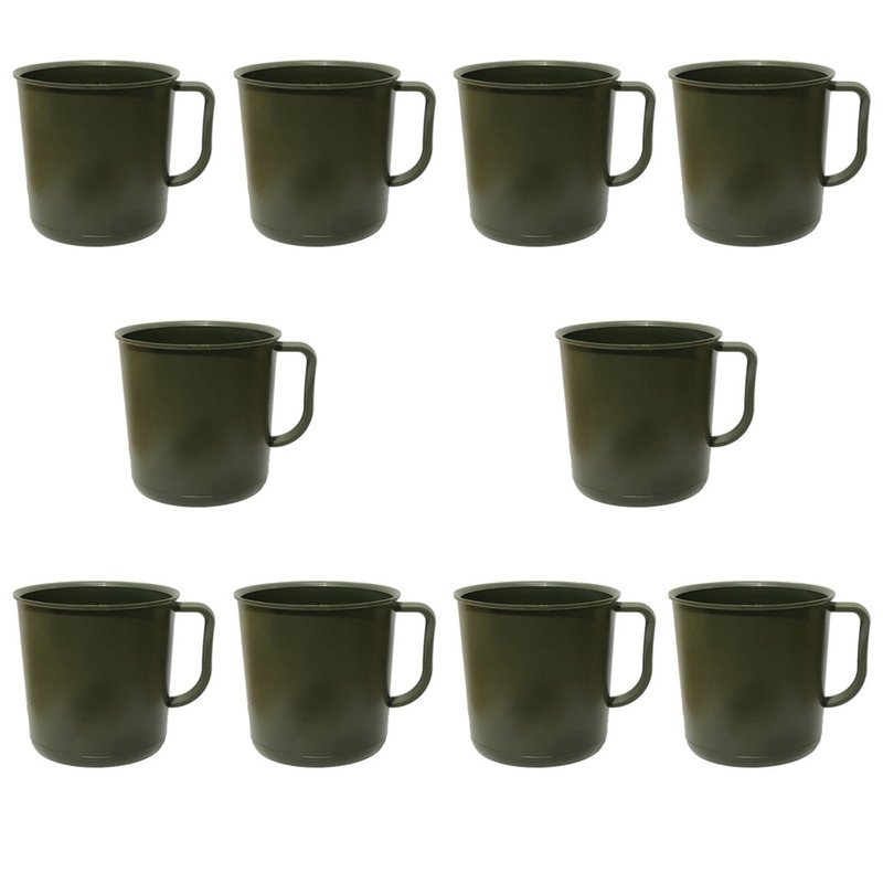 caneco militar 500ml 10un verde oliva