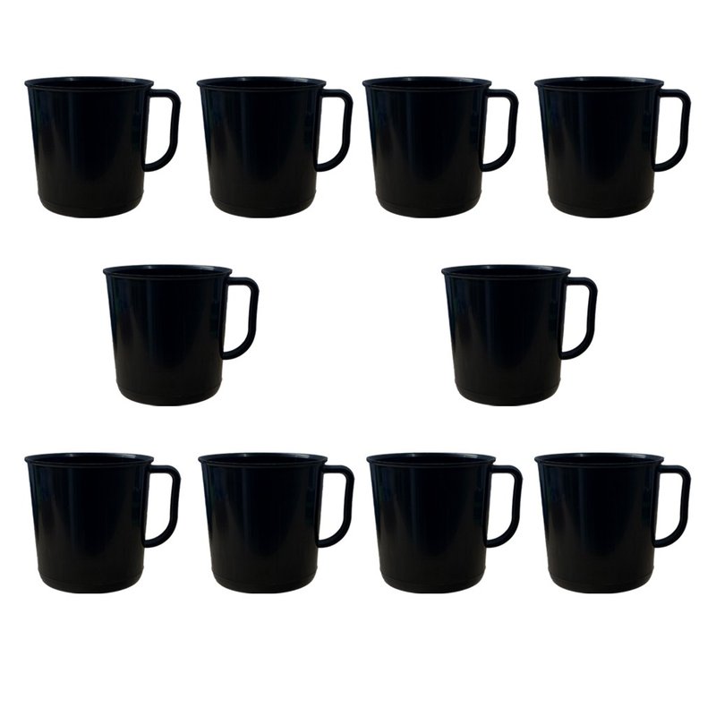 caneco militar 500ml 10un preto