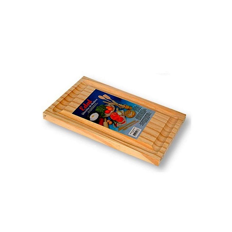 tabua retangular com canaleta 28 x 17 cm