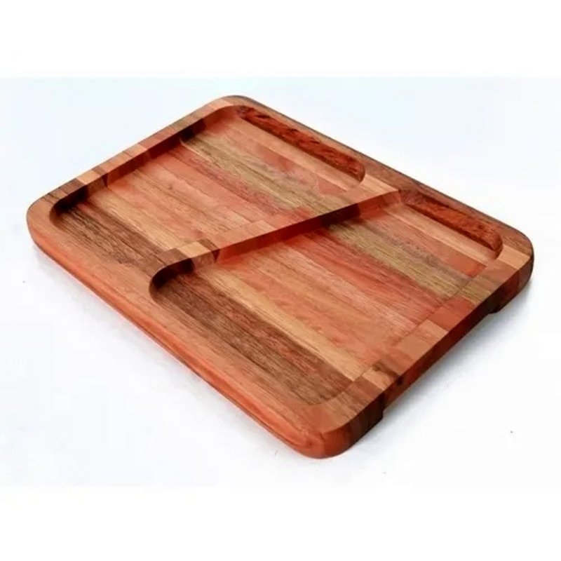 petisqueira de madeira eucalitpo 30x21cm com pegador