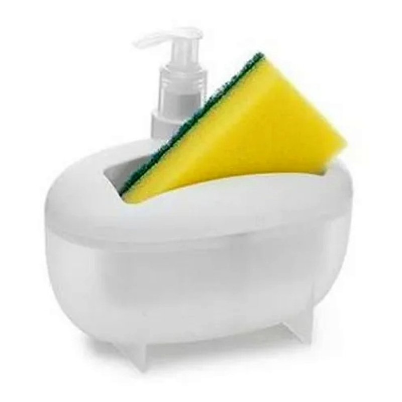 porta detergente e bucha branco