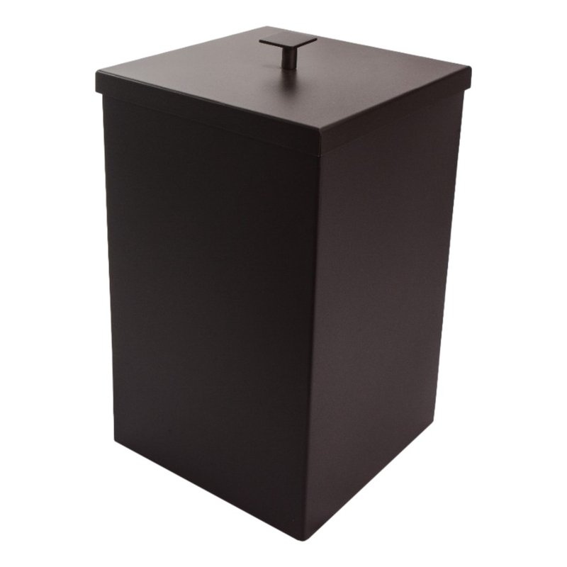 lixeira quadrada ac o inox 430 7 8l preto