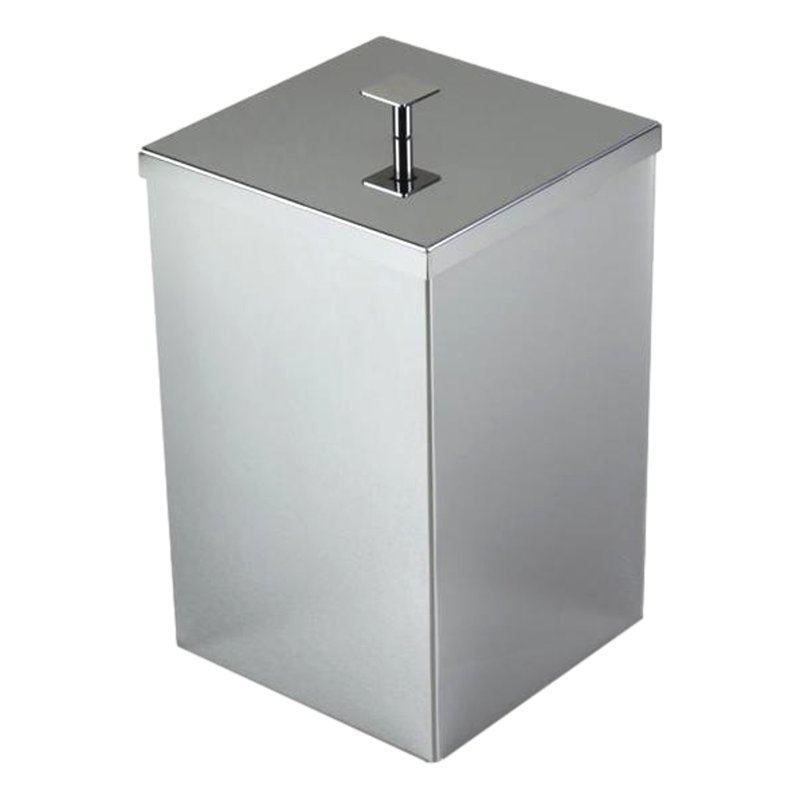 lixeira quadrada ac o inox 430 7 8l 5