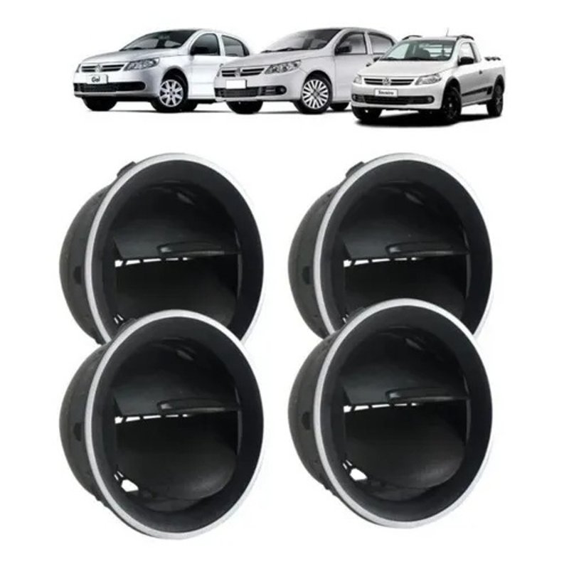 difusor saida ar gol voyage g4 g5 g6 preto aro prata ap1281 3