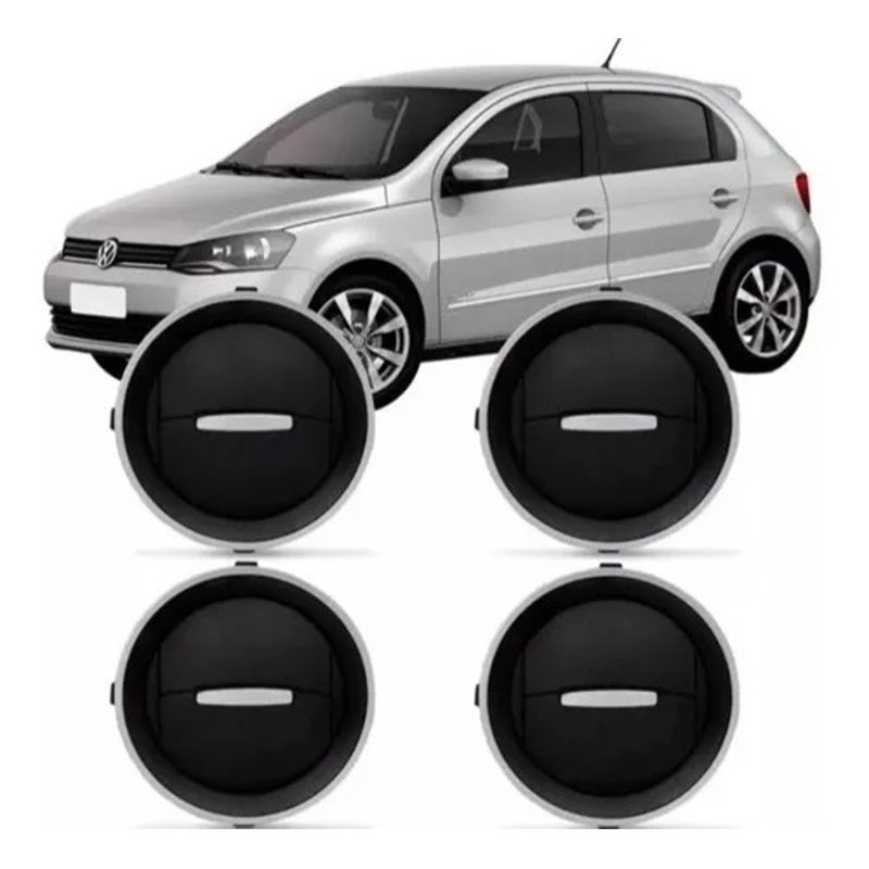 difusor saida ar gol voyage g4 g5 g6 botao e aro prata ap1310 6