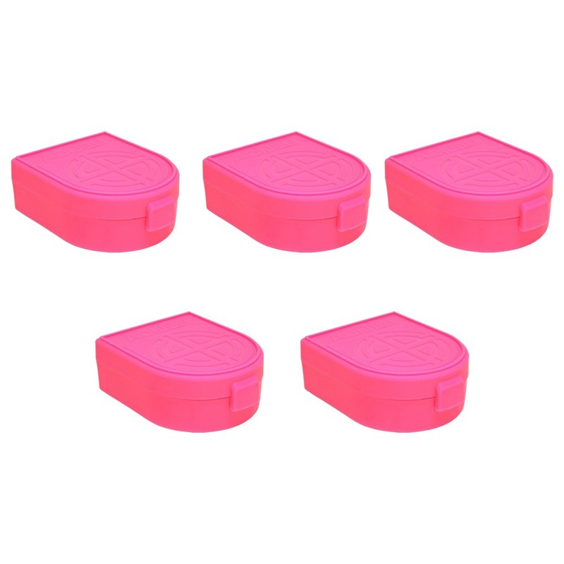 kit 5 porta municao estojo 36 municoes belica 380 40 9 mm 7 65 rosa