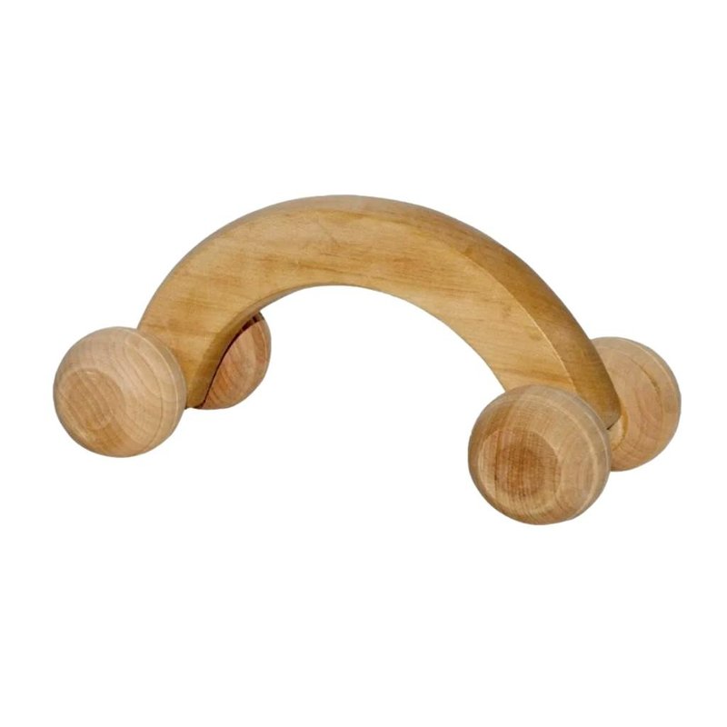 massageador madeira corporal carrinho 4 rodas newart1