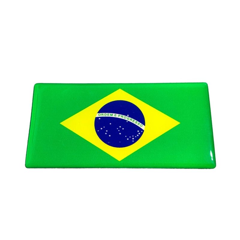 adesivo resinado bandeira brasil