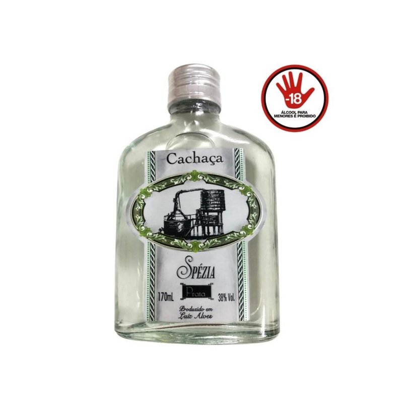 aguardente de bolso spezia 170ml prata