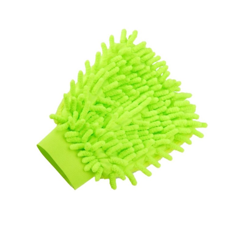 luva esfregao de microfibra verde