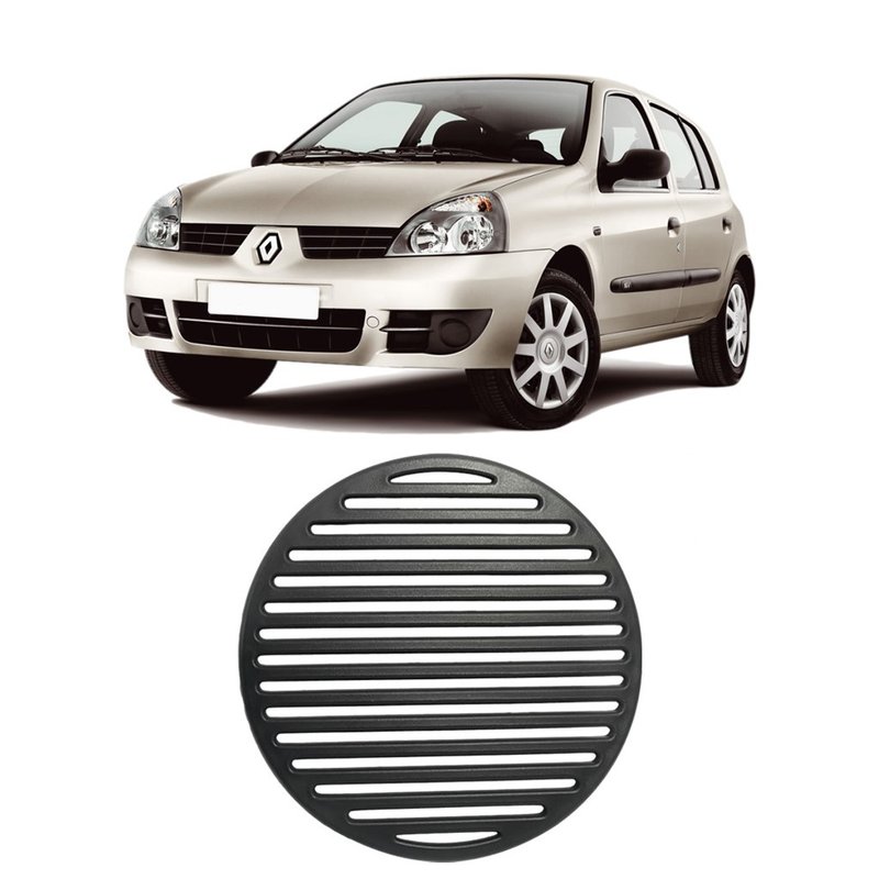 tela grade alto falante clio sedan hatch cinza escuro