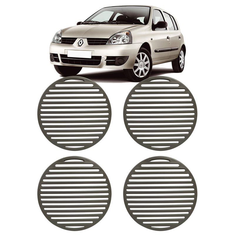 tela grade alto falante clio sedan hatch 4un cinza claro