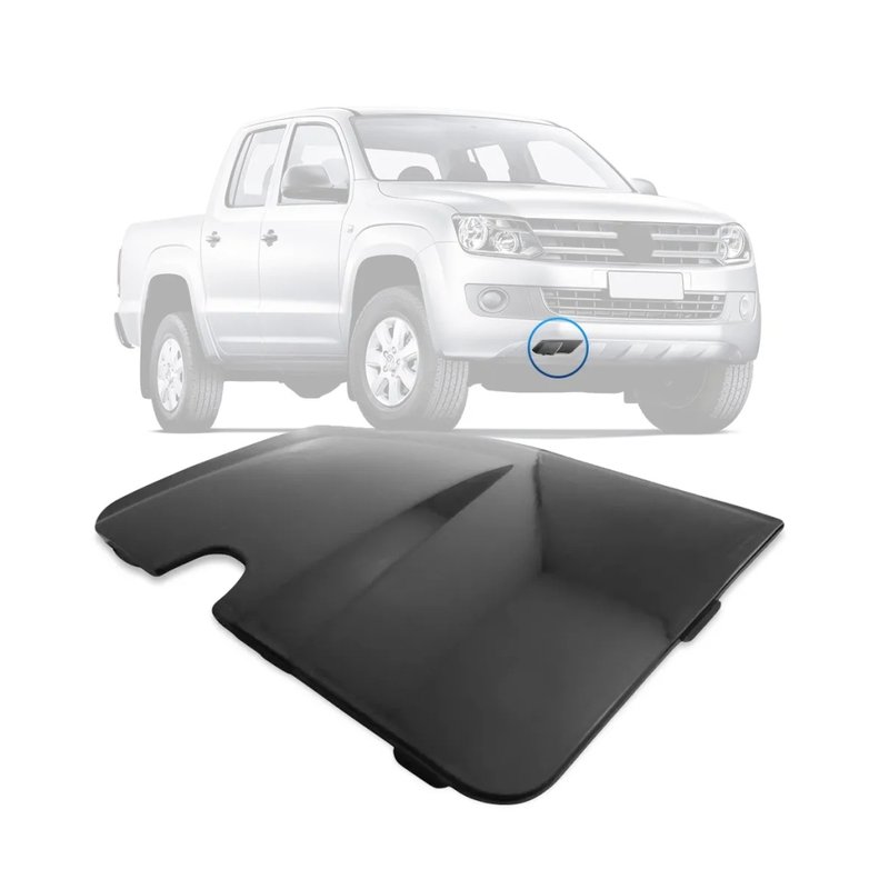 tampa reboque para choque dianteiro amarok 20102016 preto