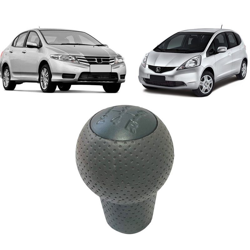 bola manopla cambio city fit lx 2003 a 2014 cinza