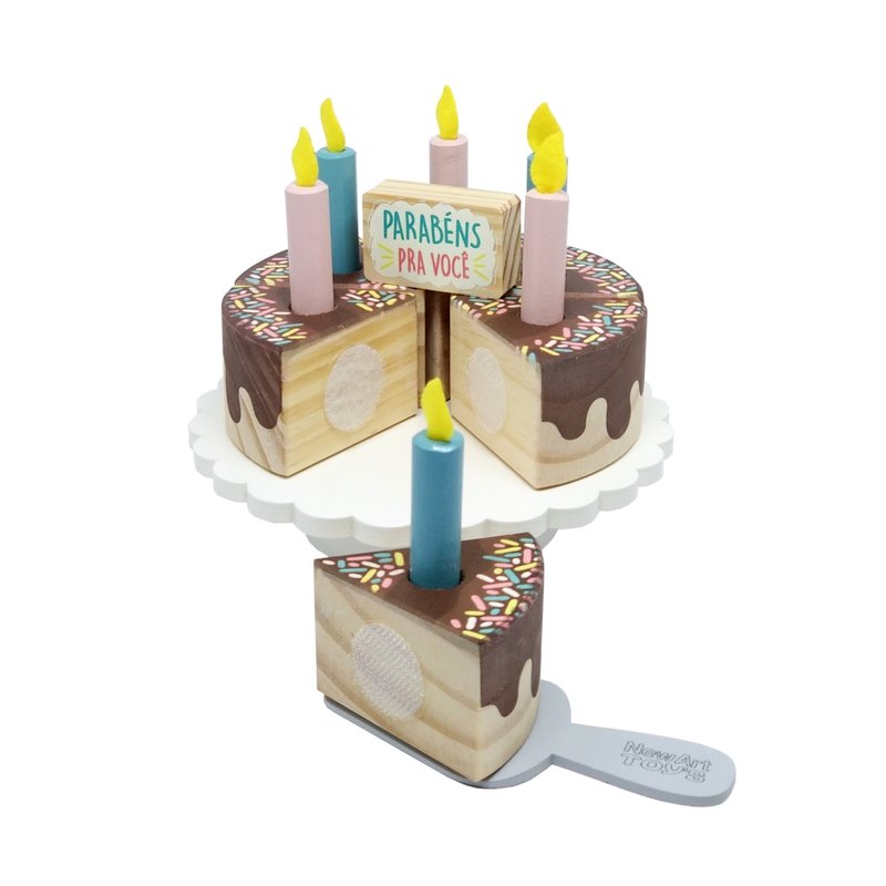 colecao comidinhas bolo de chocolate newart