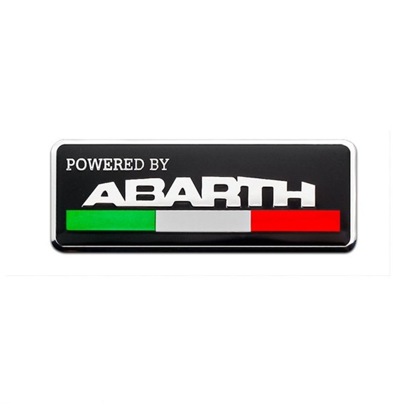 emblema aluminio fiat abarth mod 02