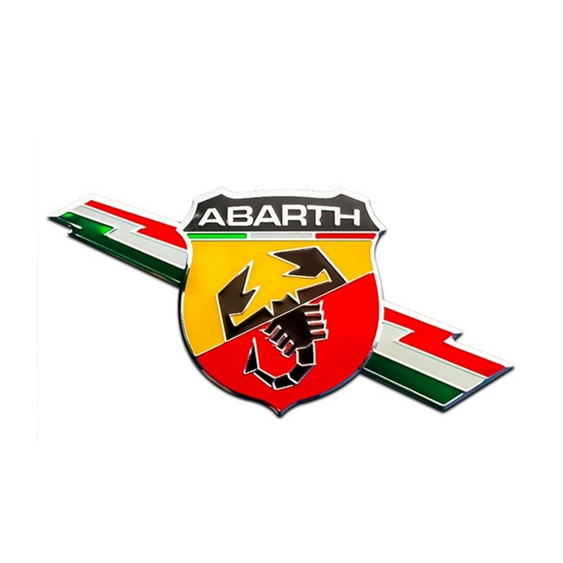 emblema aluminio fiat abarth mod 04