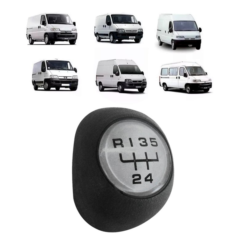 bola manopla cambio ducato jumper boxer 2003 a 2017 preto