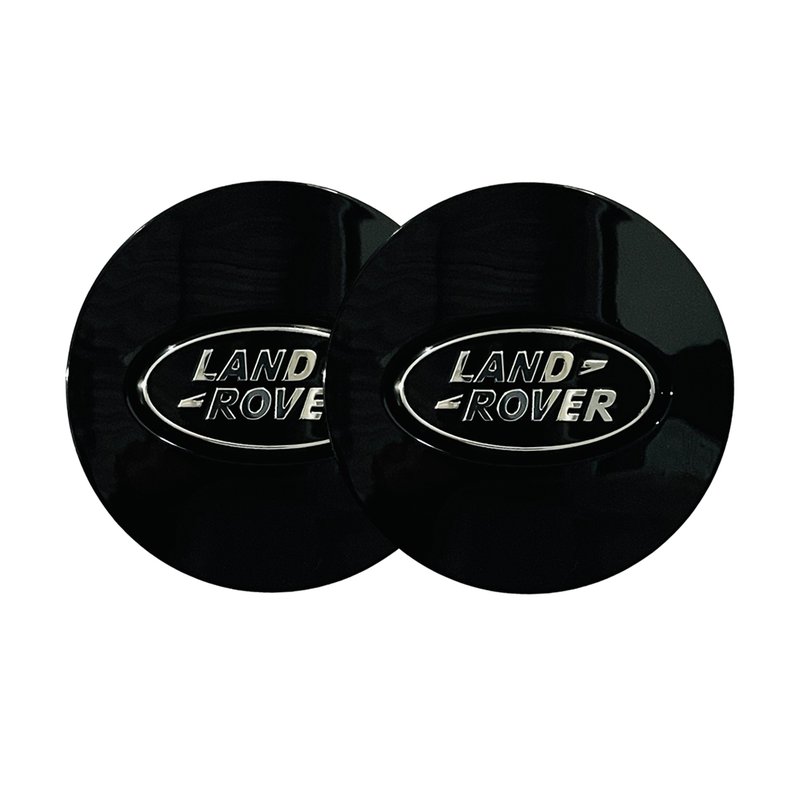 tampa calotinha roda central land rover 64mm 2un preto