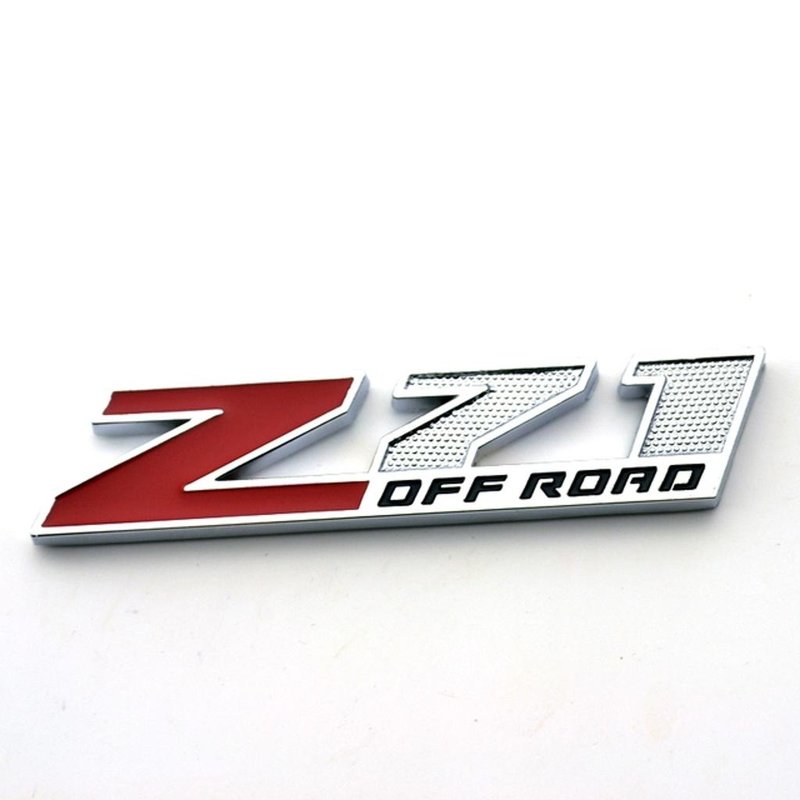 emblema chevrolet z71 off road vermelho