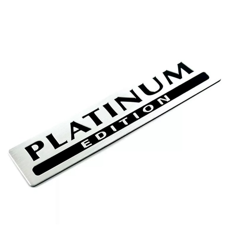 emblema aluminio platinum edition nissan versa tida frontier