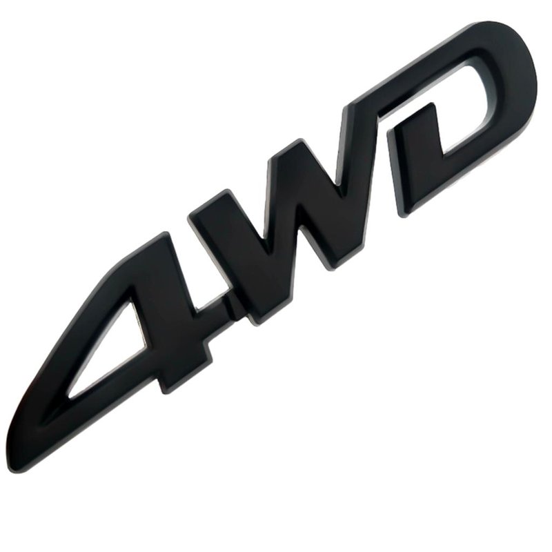emblema 4wd toyota preto
