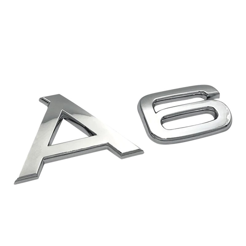 emblema traseiro audi cromado a6