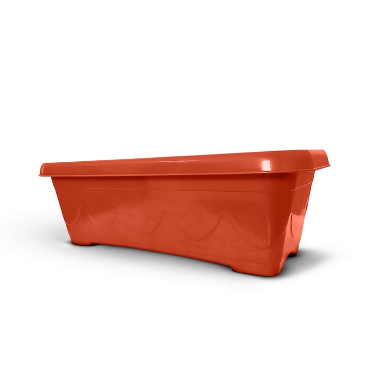 vaso floreira plastico retangular 50cm ceramica